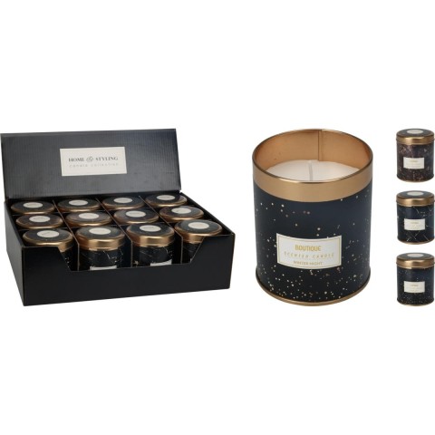 CANDELA IN BARATTOLO 7X8CM 3AS